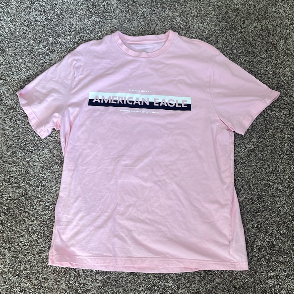 Pink American eagle shirt